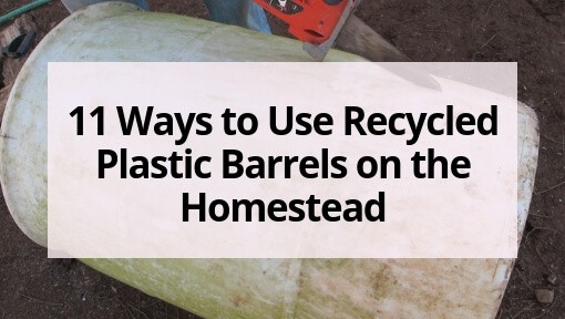 11 Ways to Use Recycled Plastic Barrels on the Homestead