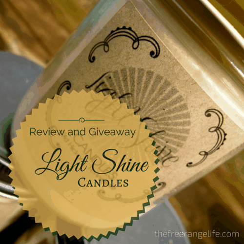 Review & Giveaway Light Shine Candles The Free Range Life