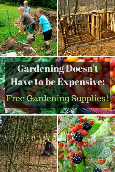 gardening supplies you can get for free