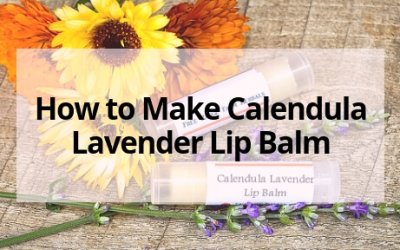How to Make Calendula Lavender Lip Balm