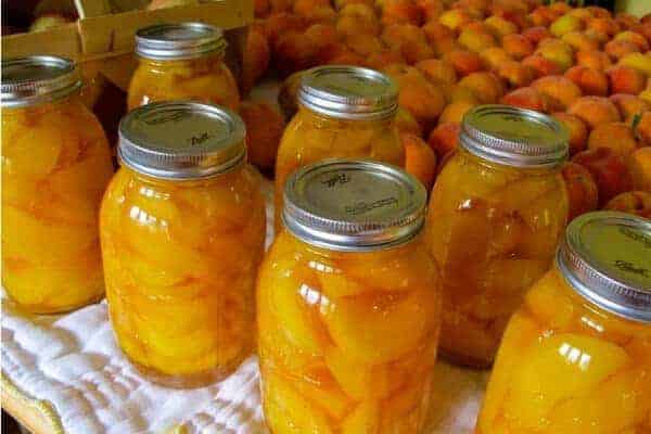 canning peaches- final canned peaches