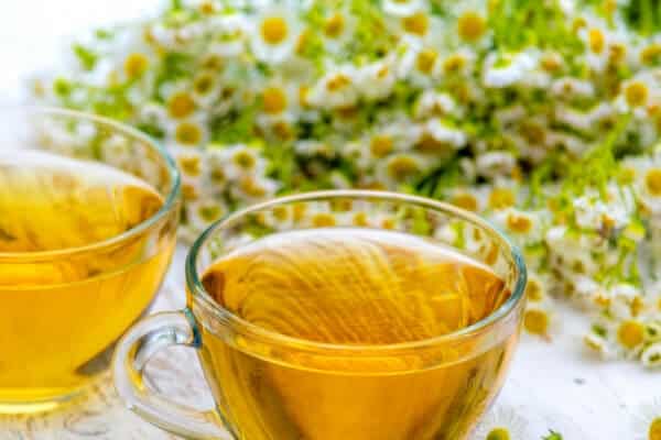 2 cups of chamomile tea