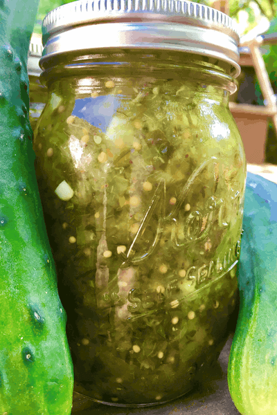 Preserve cucumbers by making pickle relish