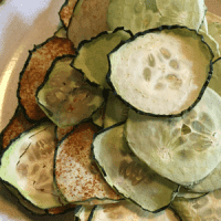 dehydrated cucumber chips