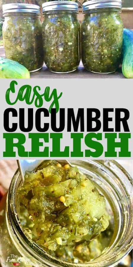 Easy cucumber relish