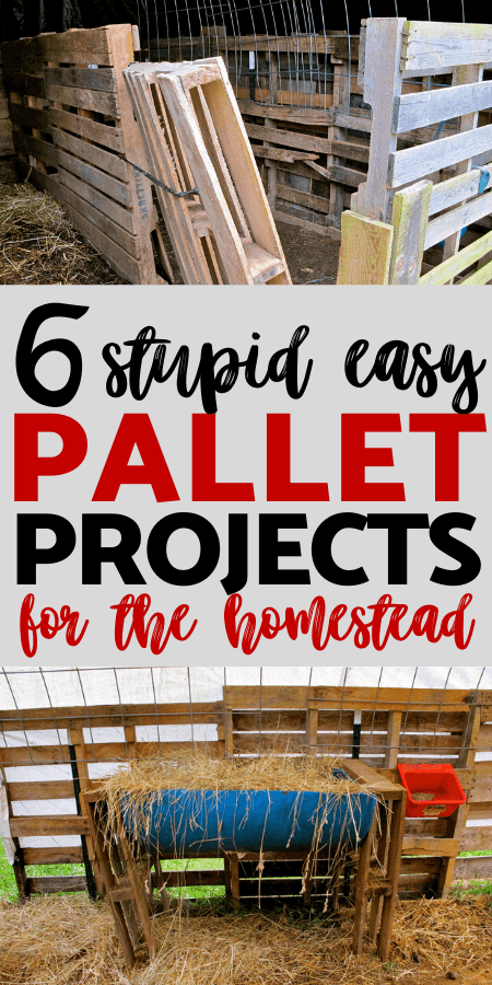 Easy Pallet Projects: 6 incredibly easy pallet projects for your homestead. Most can be completed in an hour- or even minutes! 