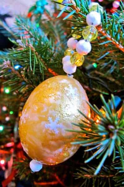 christmas ornament- egg ornament
