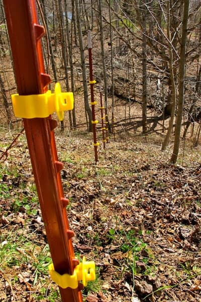 Electric Fence for Goats- constructing the posts