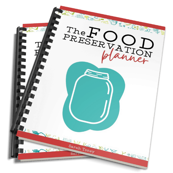 food preservation planner mockup spiral bound book