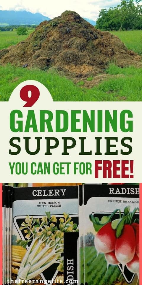 Get Gardening Supplies for Free (or Cheap)