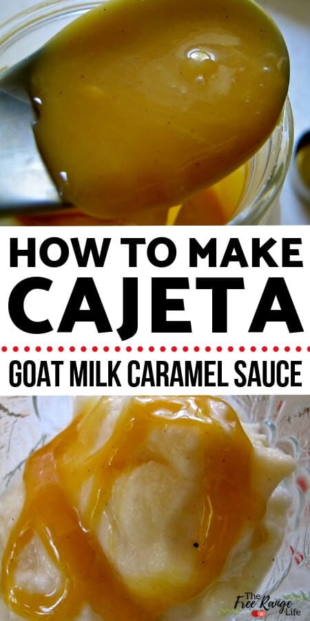 Cajeta recipe- goat milk caramel sauce