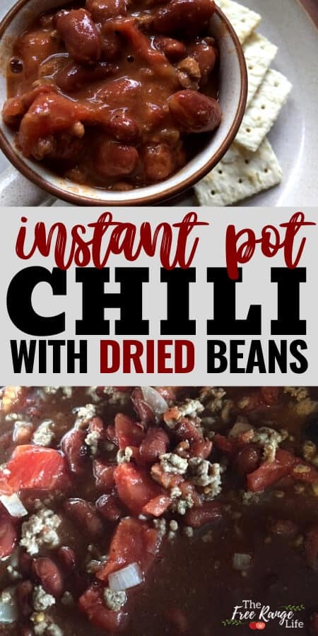 instant pot chili with dried beans