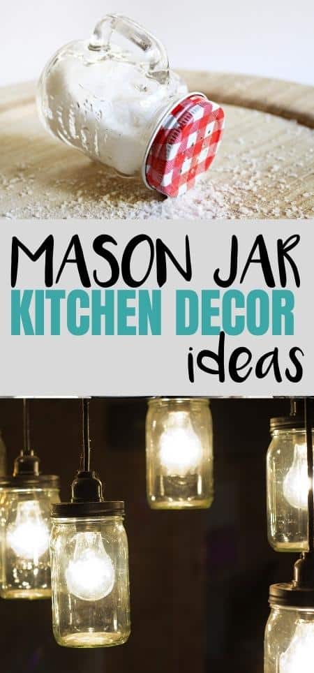 Mason Jar Decor, Painted Mason Jars, Rustic Home Decor, Kitchen  Organization, Mason Jar Treat Holder, Painted Mason Jars, Farmhouse Decor 