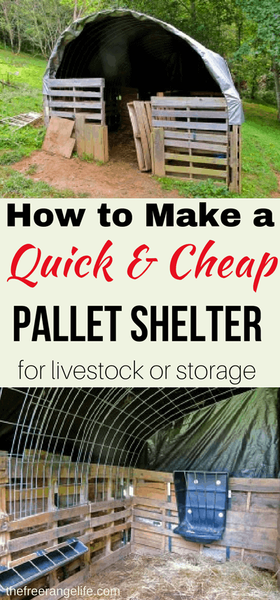 How to build a goat shed out of pallets 