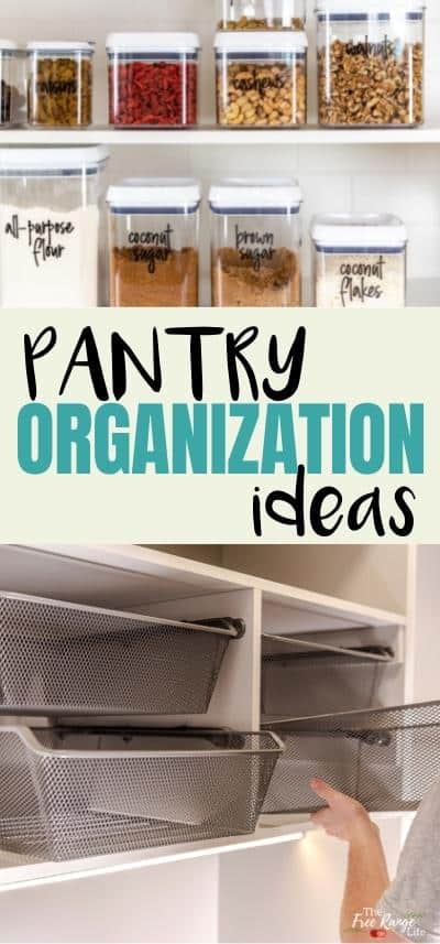 pantry organization ideas with bins and baskets
