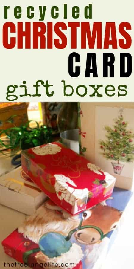 Recycled Crafts: Learn how to make tiny boxes out of recycled Christmas cards!