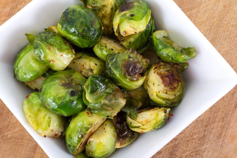 bowl of roasted brussels sprouts