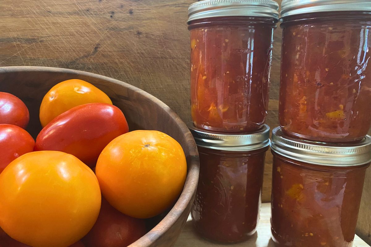 salsa in jars