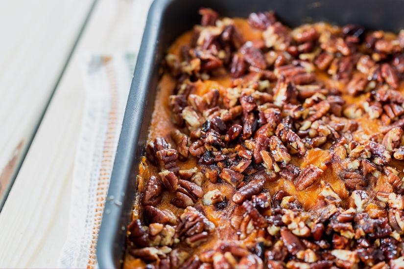 sweet potato casserole with nuts