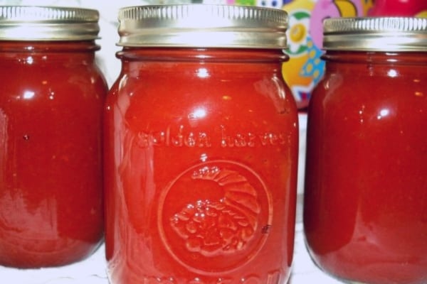 water bath canning- ketchup